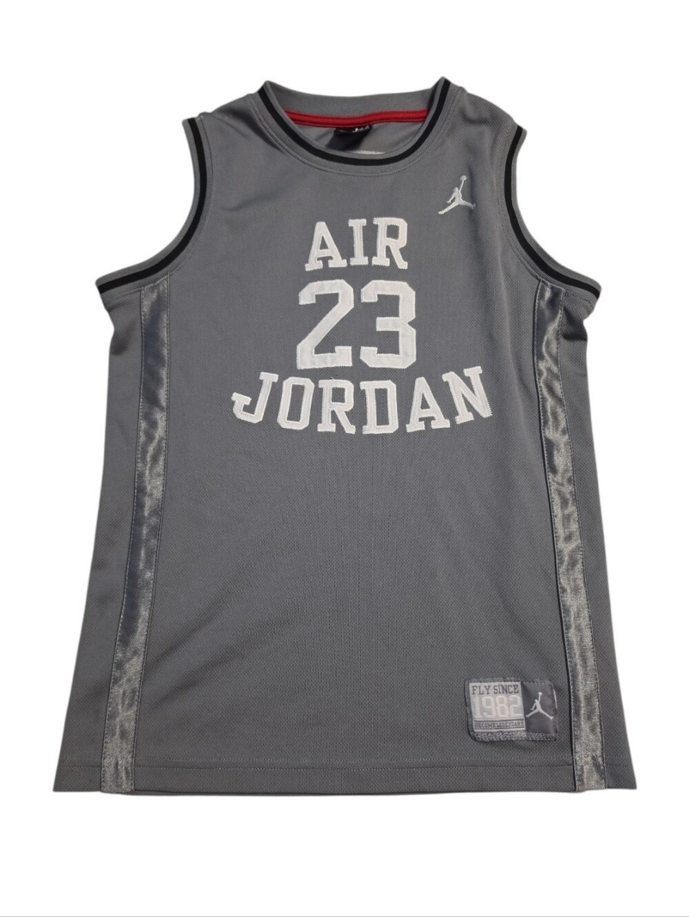 Jordan Gray Air 23 Kids Sleeveless Basketball Jersey